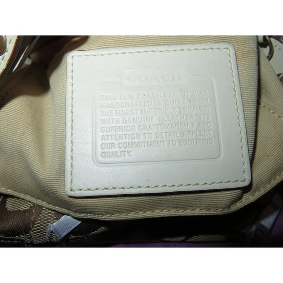 Coach Limited Edition Canvas Leather Floral Applique Demi Baguette Bag - Picture 7 of 13